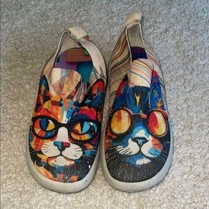 Colorful Cat Print Shoes